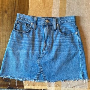 Madewell denim skirt
